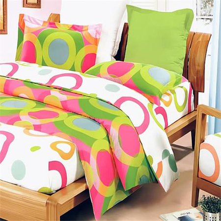 Blancho Bedding DDX01020-TWIN Rhythm of Colors 5 Piece Twin Mega Comforter Cover/Duvet Cover Combo