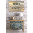 thumbnail image 2 of Florida, Beach, Sleep, Repeat, Hammock Scene (24x36 Giclee Gallery Art Print, Vivid Textured Wall Decor), 2 of 3