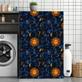 thumbnail image 3 of Peel and Stick Wallpaper Contact Paper Vintage Mystic Dark Blue Orange Expressive Sun Faces Crescent Moons Self Adhesive and Removable 24in x 118in, 3 of 8