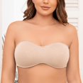 thumbnail image 4 of SHILIU-Women's Strapless Bra for Large Bust Minimizer Unlined Bandeau with Underwire, 4 of 4