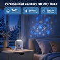 thumbnail image 4 of Dynamic Rotating LED Projector Light, 360° Rotating Ocean Wave Night Projection Night Light, USB Dimmable Galaxy Projector for Bedroom Ceiling, Mood Lamp for Meditation, Home Theater(Ocean), 4 of 10