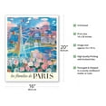 thumbnail image 2 of The Flowers of Paris France (Les floralies de Paris) - Eiffel Tower - Vintage Travel Poster by Raoul Dufy c.1959s - Fine Art Matte Paper Print (Unframed) 16x20in, 2 of 4