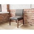 thumbnail image 4 of Pemberly Row Chaise d'Appoint Sans Accoudoirs pour Réception, Cadre en Bois, Gris, 4 of 5
