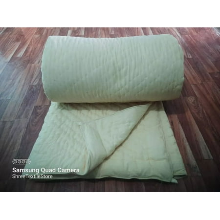 Shree24 Quilted Reversible Twin Size Quilt, Solid -Color Floral