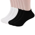 thumbnail image 1 of Winner's Choice Girls 5 and 6-Pack Low-Cut Socks (Black 6-8.5), 1 of 1