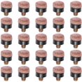 thumbnail image 1 of 25Pcs Pool Cue Tips Leather Billiard Cue Tips Screw On Pool Cue Tips Replacement Cue Tips, 1 of 2