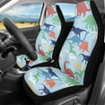 thumbnail image 5 of Xoenoiee 2 Piece Car Seat Cover Front Seats Only, Dinosaur Print Auto Seat Covers Universal Fit Car Interior Accessories for Cars Truck SUV, 5 of 6