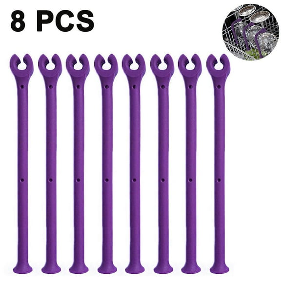 8pcs Silicone Dishwasher Attachment Silicone Stemware Saver Flexible Stemware Holder Dishwasher Wine Glass Protector