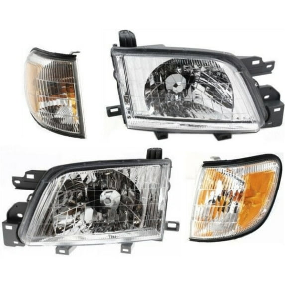 Headlight Kit For Subaru 2001-2002 Forester Sport Utility Left & Right 4pc