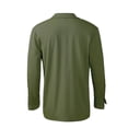 thumbnail image 4 of Kmbangi Men Long Sleeve Shirts Solid Color Loose Casual Button down Tops with Pockets Spring Clothes for Beach Streetwear, 4 of 8