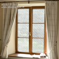 thumbnail image 3 of 45×200 cm Anti-Peek Window Film Blackout Window Film Diagonal Stripe Pattern Window Film Electrostatic Film Non-Adhesive Anti-UV Window Film for Kitchen Home Office, 3 of 5