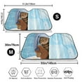 thumbnail image 3 of Kdxio Funny Cat Taking a Bath Print Windshield Sun Shade,UV Rays and Sun Heat Protection,Sunshade for Car Windshield,Car Shade Front Windshield - Small, 3 of 6