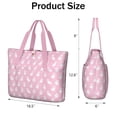 thumbnail image 3 of Tote Bag for Women - Pink Cute French Bulldogs Shoulder Bag - Large Utility Work Duffle Bag with Zipper Handbag for Travel, Work, Sprots, 3 of 5