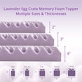 thumbnail image 6 of EGOHOME 2 inch Twin Memory Foam Mattress Topper,Egg Crate Foam Pad with Lavender Gel, 6 of 8
