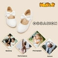 thumbnail image 5 of Toddler Little Girl Mary Jane Dress Shoes Ballet Flats for Girl Party School Shoes Bowknot Princess Shoes, 5 of 6