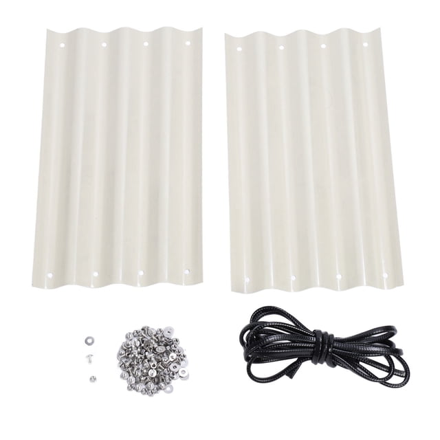 Panel de cama de jardín elevado DIY para patio, tablero de extensión de cama de plantas, Panel de plantación de flores y verduras, color blanco marfil