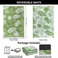 thumbnail image 2 of Aonewoe Outdoor Plastic Straw Rug 6x9 Waterproof Patio Rug Reversible Indoor Outdoor Rugs Outside Carpet for RV, Picnic, Backyard, Deck, Balcony, Porch, Beach, White & Light Green, 2 of 10