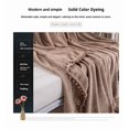 thumbnail image 4 of Fur Throw Blanket for Couch Fleece Fluffy Blanket for Sofa Bedroom Living Room,130*150cm camel, 4 of 5