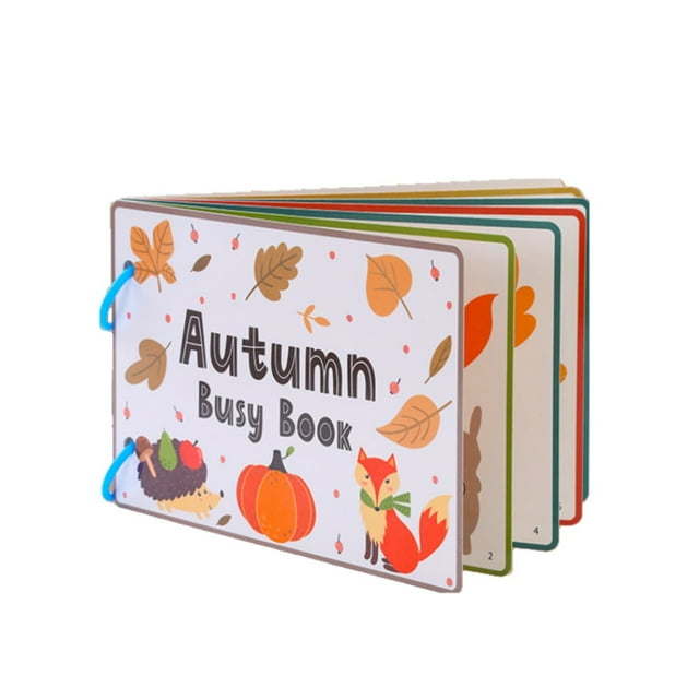 C Busy Book For Kids Educational Tear And Paste Flip Through Book Spring Summer Autumn Winter Edition For Early Learning Quiet Activity C