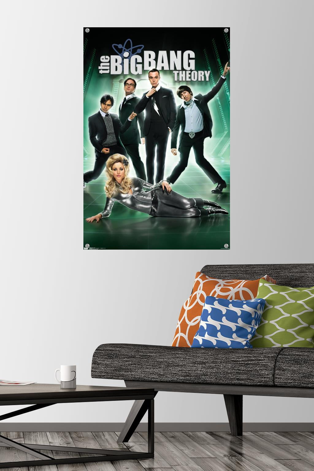 The Big Bang Theory - Group Wall Poster with Push Pins, 22.375" x 34"