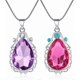 thumbnail image 1 of 2 Pcs Sofia the First Amulet and Elena Princess Necklace Twin Sister Teardrop Necklace Magic Jewelry Gift for Girls, 1 of 4
