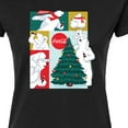 thumbnail image 3 of Coca-Cola - Christmas Tree Polar Bears - Juniors Fitted Graphic T-Shirt, 3 of 5