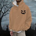 thumbnail image 1 of MKLEKYY Cardigan Bleu Homme Mode Décontractée Partie Impression 3D Manches Longues Pull à Capuche avec Cordon, 1 of 1