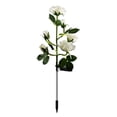 thumbnail image 4 of FloreceBien Luces solares de estaca para jardín, luz LED mejorada con energía solar con 6 flores de rosas, luces decorativas solares impermeables para patio, camino, patio, jardín, césped, 4 of 6