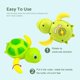 thumbnail image 3 of Juego de 3 juguetes de baño de tortuga para bebé, juego de baño de animales, juguete de piscina de tortuga para bebé, juegos de baño de animales para niños, 3 of 5