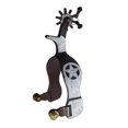 thumbnail image 7 of ANXPTIME 2pack Hand Carved Spurs for Cowboy Boot Texa Star Motifs Retros Look, 7 of 7
