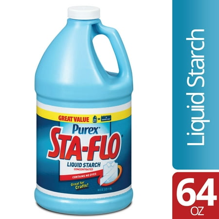 Purex Sta Flo Liquid Starch, Great for Crafts, Concentrated, 64 Ounce