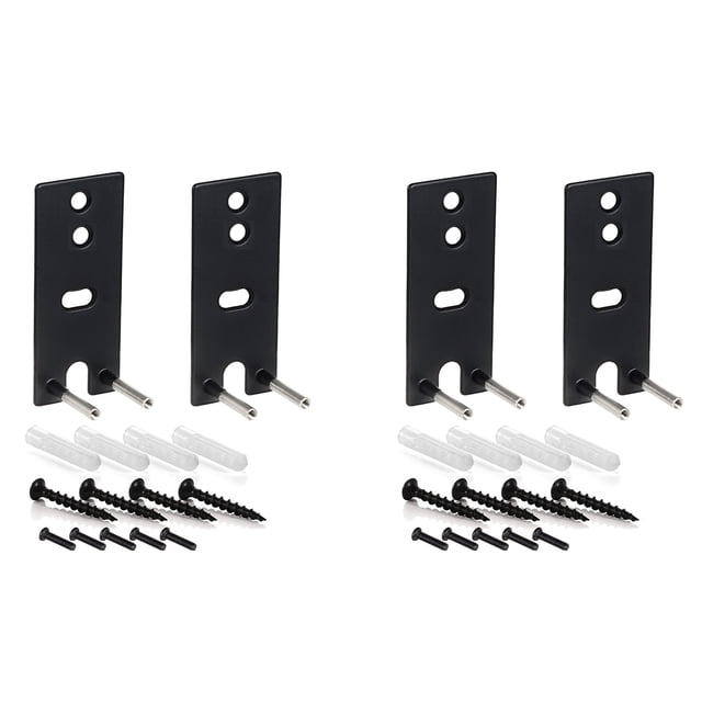 4X Steel Black Wall Mount Brackets Replacement for OmniJewel 650 & Surround Speakers 700