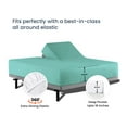 thumbnail image 4 of SGI Bedding Egyptian Cotton Top Split Sheet Set Solid Adjustable Bed 32" Split Head Cal King 1000 TC 18" Deep Aqua Green, 4 of 9