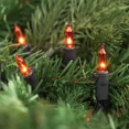 thumbnail image 2 of Northlight 50Ct Orange Mini Outdoor Christmas String Lights 11.25Ft Black Wire, 2 of 6