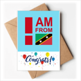thumbnail image 1 of I Am From Kitts Nevis Wedding Cards Congratulations Greeting Envelopes, 1 of 3