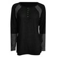 thumbnail image 4 of Sexy Dance Baggy Casual Blouse Tops Shirt for Women Ladies Fall Long Sleeve Henley Crew Neck Holiday Casual Print Tunic Loose Casual Tee Tops Pullover Size S-3XL, 4 of 6