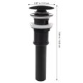 thumbnail image 5 of Masteelf 1Pcs Black Copper Sink Drain Plug for Bathroom Sewers Durable Round 2.7x2.7x7.7in, 5 of 8