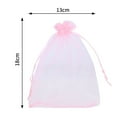 thumbnail image 6 of Ponpon 120PCS Assorted Color Organza Bag 5" x 7" Mesh Favor Candy Bag Sheer Drawstring Pouches Gift Packaging Bag for Wedding Christmas Party 10 Color, 6 of 10