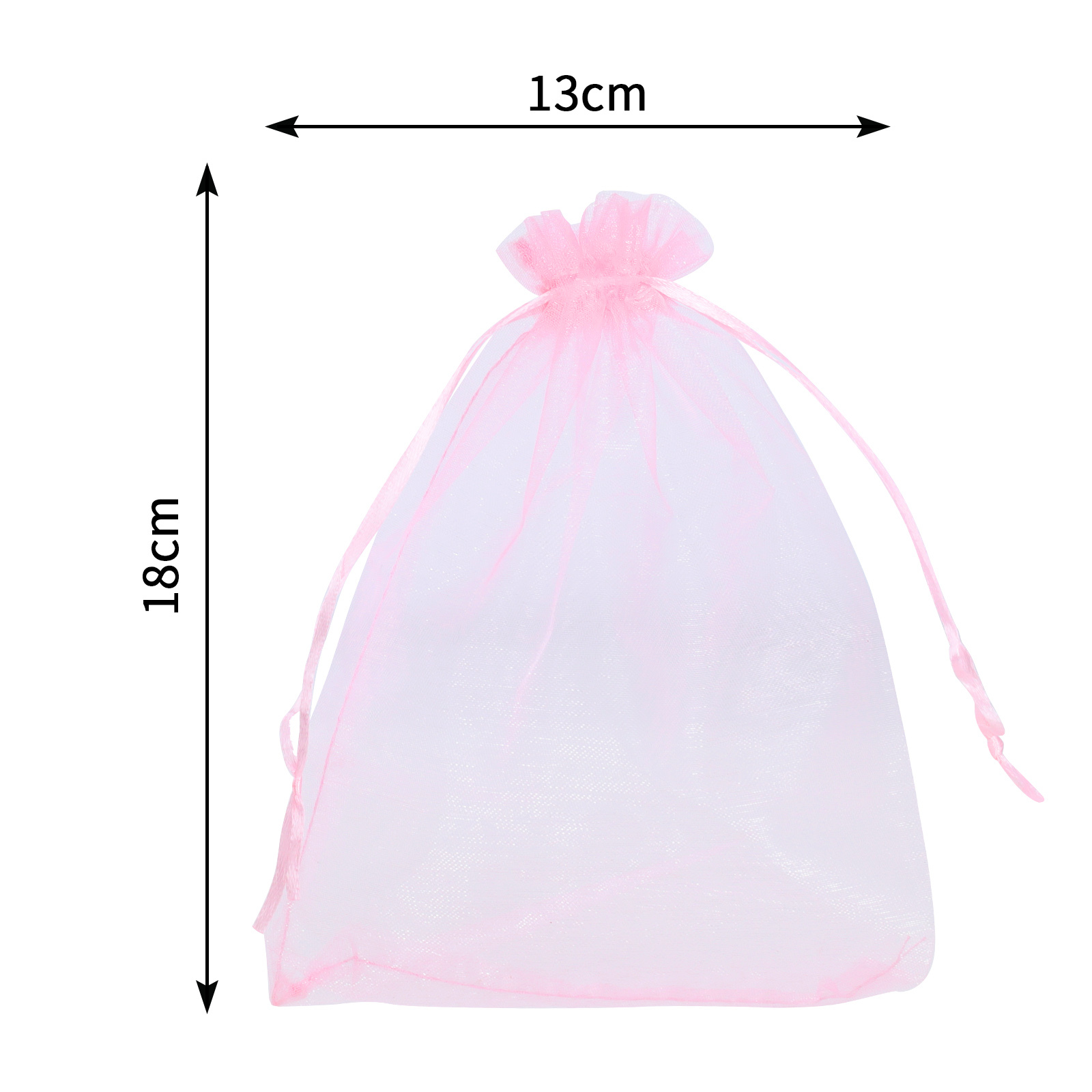 Ponpon 120-Pack Organza Drawstring Gift Bags, 5" x 7" photo 5