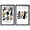 Black Frame, variant on Auric Orbit Duo Shadowbox Print Living Room Decor by Art Remedy, White Frame, 24 x 36