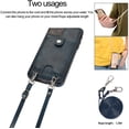 thumbnail image 3 of PU Leather Wallet Case for iPhone 11 Pro Max Necklace Lanyard Case Cover with Card Holder Adjustable Detachable Anti-Lost Neck Strap for Apple iPhone 11 Pro Max 6.5",Blue, 3 of 18