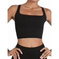 thumbnail image 5 of Womens Longline Sports Bras Strappy Open Back Workout Tank Tops for Yoga Running Fitness Daily Wear, 5 of 7