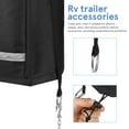 thumbnail image 3 of Raindrops Waterproof Rv Trailer Accessories 1 Set Black Electric Jack Cover With Protective Design, 3 of 6