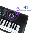 thumbnail image 3 of Electric Keyboard 61Key Digital Musical Piano Keyboard with Headphone Jack Microphone & X-Style Stand for Children Kids Xmas Gift, 3 of 9