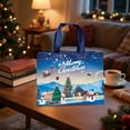thumbnail image 3 of Non-woven Christmas Gift Bags, Durable Reusable Holiday Gift Bags for Christmas Presents, Festive Christmas Gift Bags for Friends, Lightweight Gift Bags for Holiday Gifting, 12.6*9.84*6.69in, G, 3 of 7
