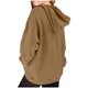 thumbnail image 5 of Sudadera deportiva informal de manga larga de color liso para niños, blusa de poliéster con capucha y mangas largas con insertos en los hombros., 5 of 6