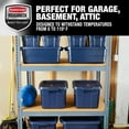 thumbnail image 5 of Rubbermaid 10 Pack Stackable Plastic Storage Containers w/Lids, Dark Indigo, 5 of 7