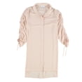 thumbnail image 1 of bar III Womens Ruched Tunic Blouse, Pink, XX-Small, 1 of 3