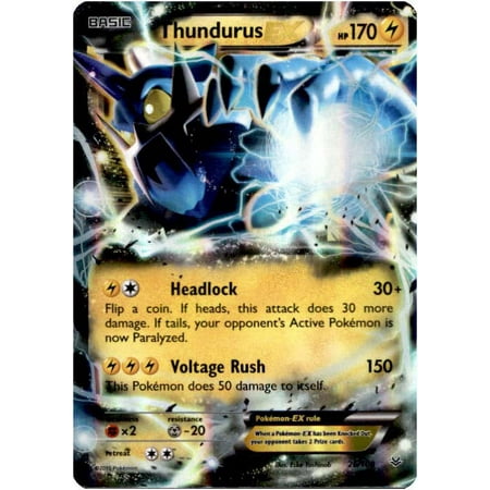 Pokemon XY Roaring Skies Ultra Rare Thundurus EX #26