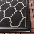 thumbnail image 3 of SAFAVIEH Courtyard Eustacia Geometric Indoor/Outdoor Area Rug, Black/Beige, 4' x 5'7", 3 of 8